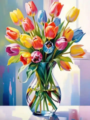 Paint-by-Number Tulip Symphony kit