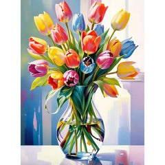 Paint-by-Number Tulip Symphony kit