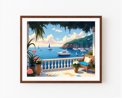 Paint by Numbers Kit – House by the Beach Landscape