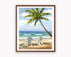 Sunset Seaside Paint-by-Numbers Kit