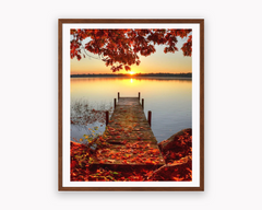 Acrylic Paint-by-Numbers Kit – Sunset Seaside Landscape