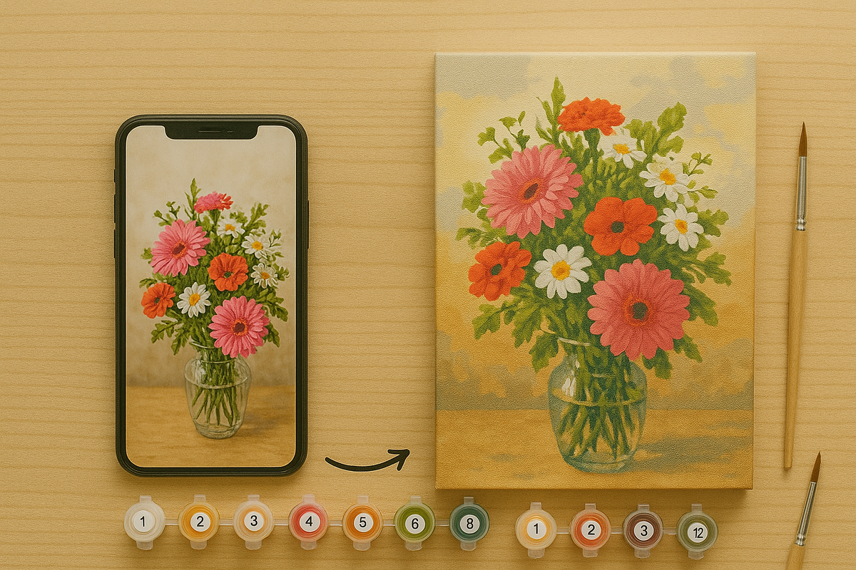Custom Paint-by-Number Kit Ordinary 24 Colors
