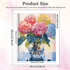 Vivid Blooms in Vase Paint-by-Number Kit