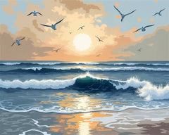 Paint-by-Number Beach Bliss Kit