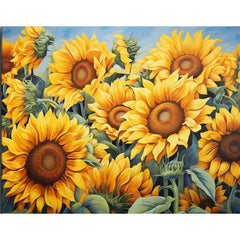 Paint-by-Numbers Kit – Sunflowers | DIY Acrylic Canvas Art