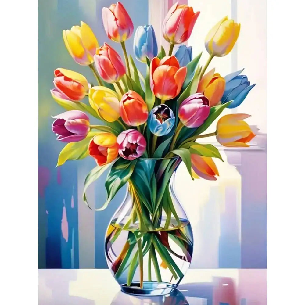 Paint-by-Number Tulip Symphony kit
