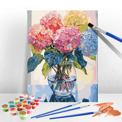 Vivid Blooms in Vase Paint-by-Number Kit