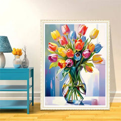 Paint-by-Number Tulip Symphony kit