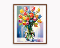 Paint-by-Number Tulip Symphony kit